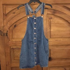Cue Denim Overall Dress || size M